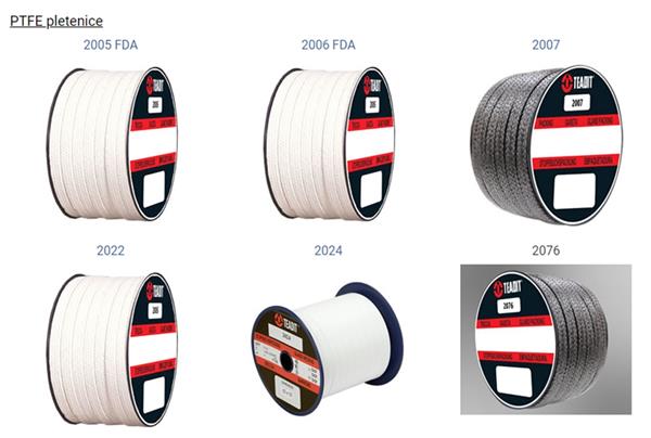 Bezazbestne brtvene pletenice