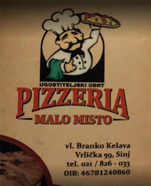 Pizzeria malo misto sinj 15