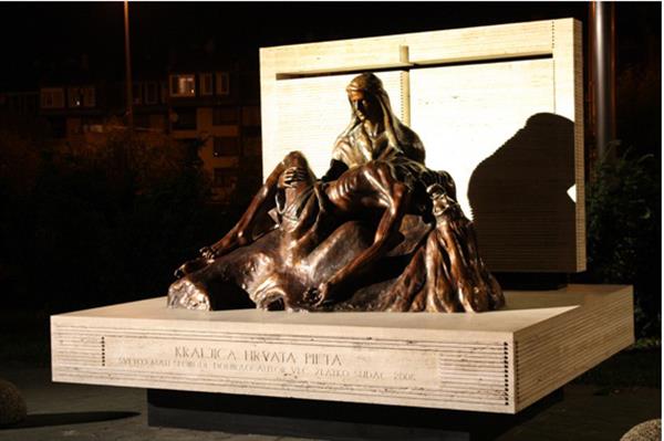 Dekorativna rasvjeta skulpture “Pieta”, Zagreb