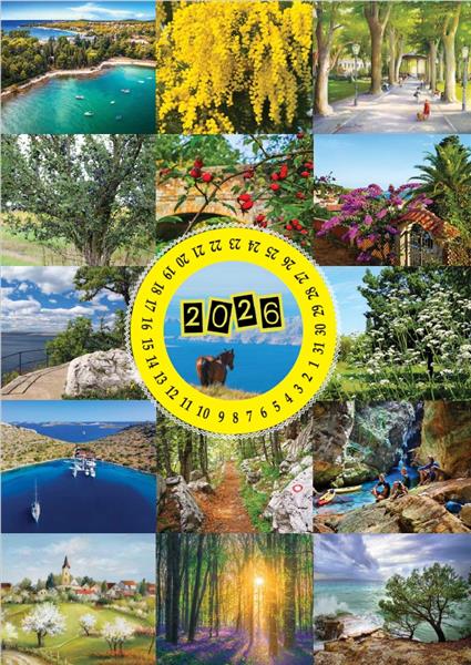 Zidni kalendari s rotacijskim krugom