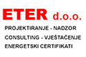 ETER d.o.o. projektiranje, nadzor, consulting, vještačenje, energetski pregled i energetsko certificiranja zgrada logo