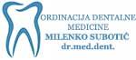 ORDINACIJA DENTALNE MEDICINE MILENKO SUBOTIĆ dr.med.dent. logo