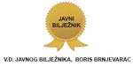 V.D. JAVNOG BILJEŽNIKA, BORIS BRNJEVARAC logo